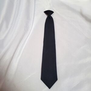 Vintage aafes(Army & Air Force Exchange Service) Black Clip On Tie 18"